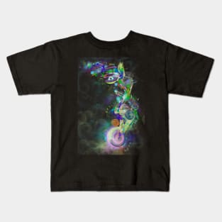 Interstellar travel space bunny Kids T-Shirt